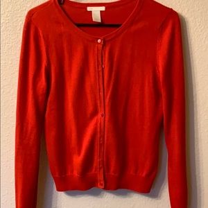 RED CARDIGAN